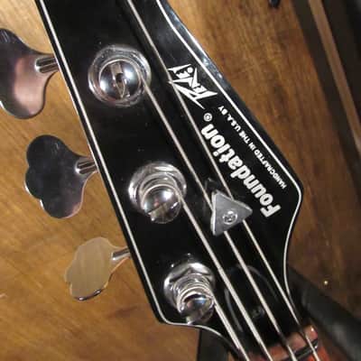 1986 Made in USA Peavey Foundation 4 String Bass Guitar With Original Case image 2