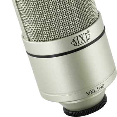 MXL 990 Large Diaphragm Condenser Microphone, Champagne image 3