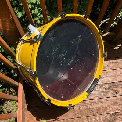 Vintage Yamaha BD-922RA 1983 22" x 14" Bass Drum in Mellow Yellow image 6