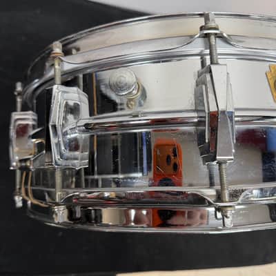 Vintage 1965 Ludwig 14"x5" Ludalloy Aluminum Snare Drum Keystone Badge No. 400? Supraphonic? image 3