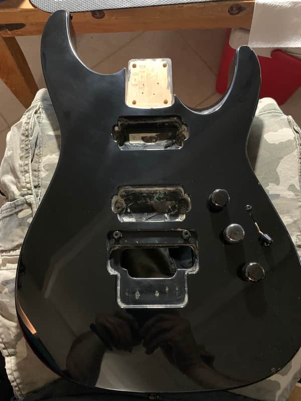 Jackson Dinky Rev Professional 1994 body - Black image 1