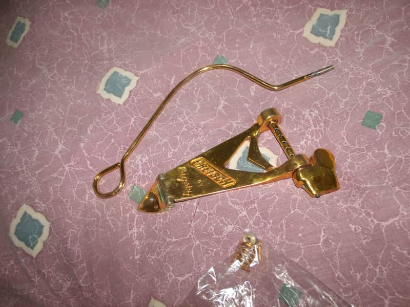 1964 Gretsch  Chet Atkins Country Gentleman Bigsby gold wire-handle Vibrato Tailpiece image 1