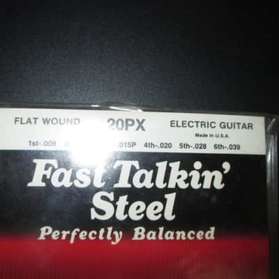 La Bella NOS 2 Sets 20PX Fast Talkin' Steel Flat Wound Electric Guitar Strings 9/39 Gauge 1990s image 2