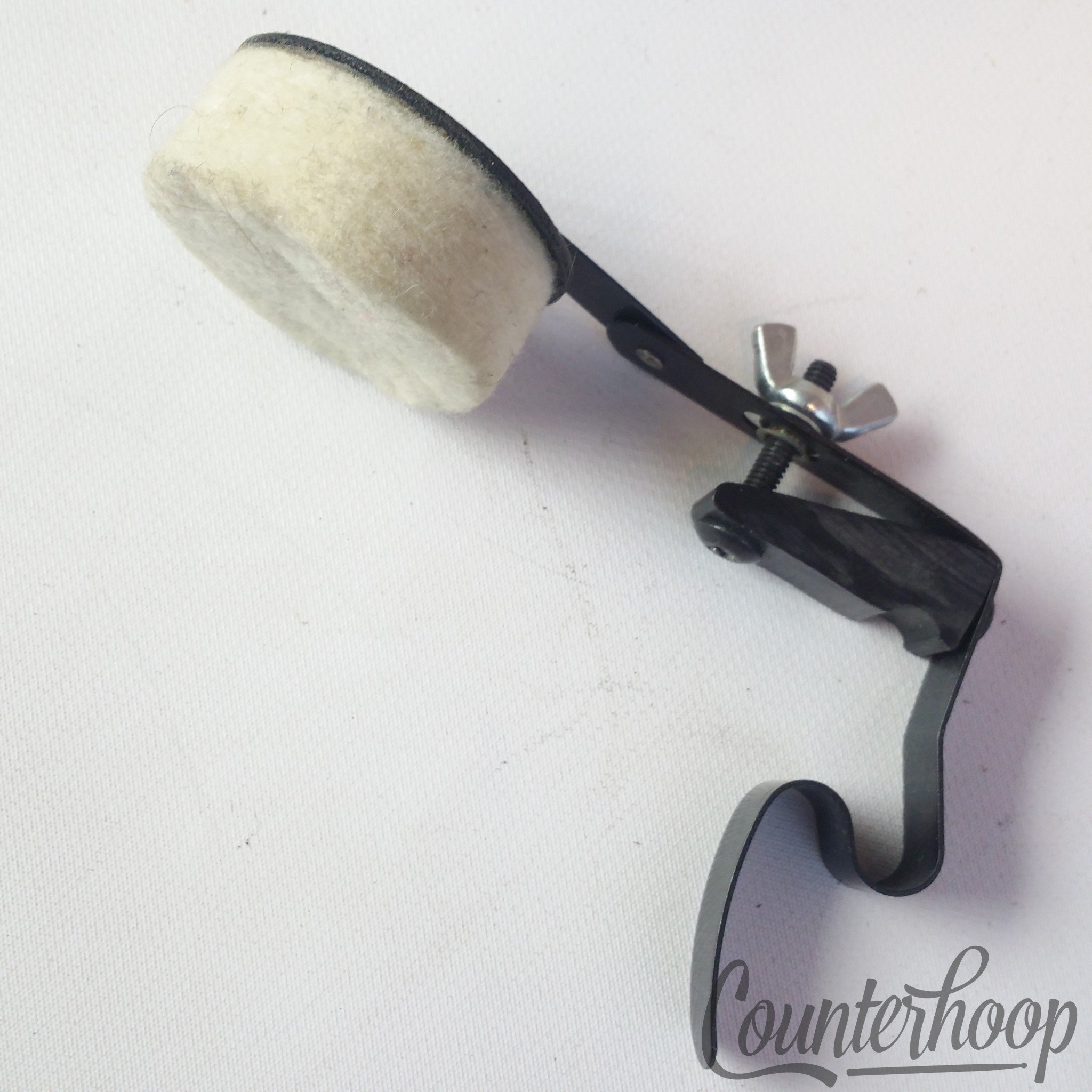 Rogers Clip-On Tom/Snare Drum White-Felt External Muffler 70s Powertone XP8 USA — main photograph
