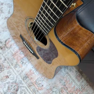 Cort Gold DC-6 Acoustic Electric Guitar - Natural Gloss image 5