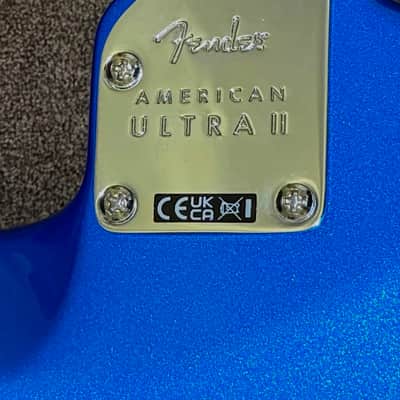 Fender American Ultra II Stratocaster with Fender Premium Hardshell Case and all Case Candy -  2024 Model in Noble Blue with Ebony Fretboard image 17
