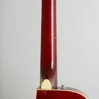 Silvertone Thin Twin Model 1369L Semi-Hollow Body Electric Guitar, made by Kay (1957), ser. #L7969-5905, black tolex hard shell case. image 9