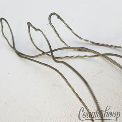 Leedy 14"6-Strands Snare Drum Coiled Metal over Cloth Wires Vintage 10s Marching image 3