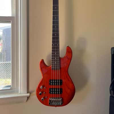 Used G&L L-2500 Left-Handed Bass, Transparent Orange image 7