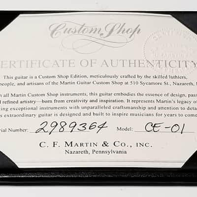 used Martin Custom Shop D-28 Authentic 1937 Custom Expert CE-01 Owned by JD Simo, Excellent Condition with OHSC & Paperwork! image 6