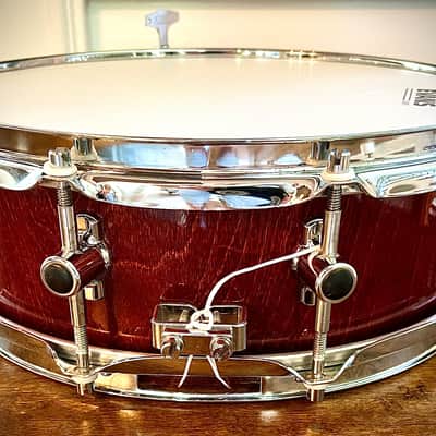 Sonor S-Class 14x5” Maple Snare Drum in Burgundy Gloss Grain Lacquer Finish image 8
