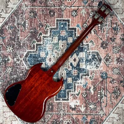 1969 Gibson EB3 Cherry Vintage 2 Pickup SG Electric Bass Guitar W/ Original Hardshell Case! image 4
