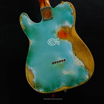 Fender Telecaster Daphne Blue Heavy Aged Relic image 9