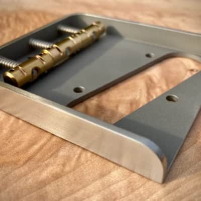 Van Dyke-Harms Traditional Telecaster Bridge and Compensated Saddle Set 2023 - Stainless Steel image 1