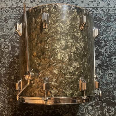 Rogers 16" x 16" Holiday Floor Tom 1957 - Black Diamond Pearl image 20