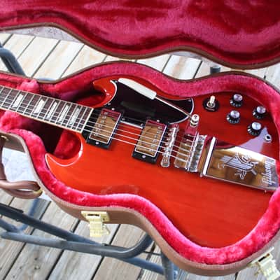 Gibson SG Standard '61 w/ Maestro Vibrola 2022 Gibson Demo Shop Guitar Vintage Cherry image 17