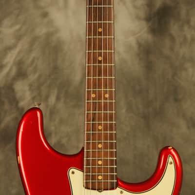 1964 pre-CBS Fender Stratocaster R&R Candy Apple Red '60s nitro factory refinish image 4
