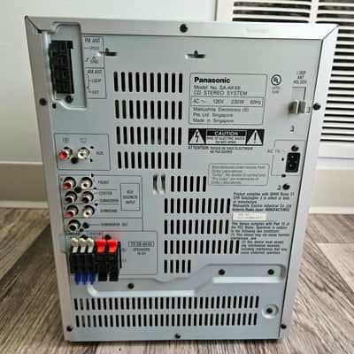 Panasonic SA-AK66 Stereo System + Speakers - AM/FM, 5 CD, Dual Tape - Works 100% image 8