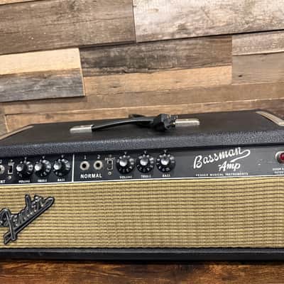 Fender Bassman 2-Channel 50-Watt Guitar Amp Head  1966 - Black Panel image 2