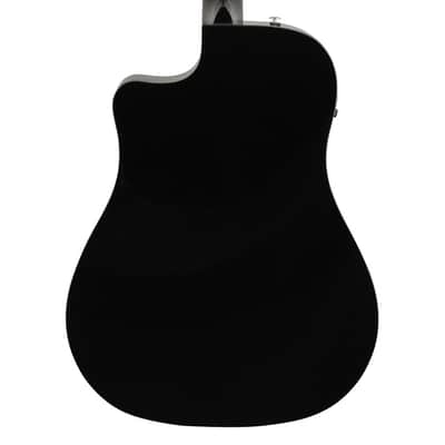 Used Fender CD-60SCE Dreadnought - Black w/ Walnut Fingerboard image 7