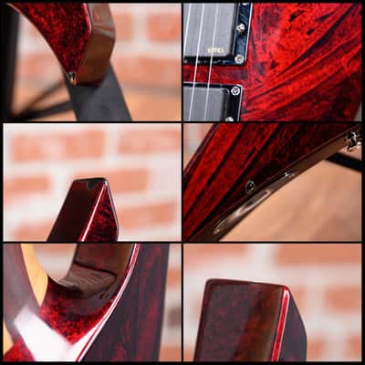 Jackson USA Custom Shop Warrior 27 Fret Built For Oli Herbert Crimson Swirl 2013 w/OHSC image 14