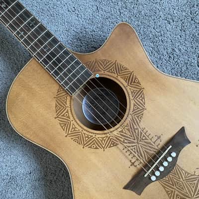 Luna 40 Inch Acoustic Guitar, Red Pine Top Body, Rosewood Fingerboard Neck image 2