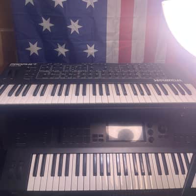 Sequential Prophet Rev2 61-Key 16-Voice Polyphonic Synthesizer 2018 - Present - Black with Wood Sides image 1
