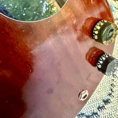 Gibson SG Junior 1964 - matte brown with gold stripes image 10
