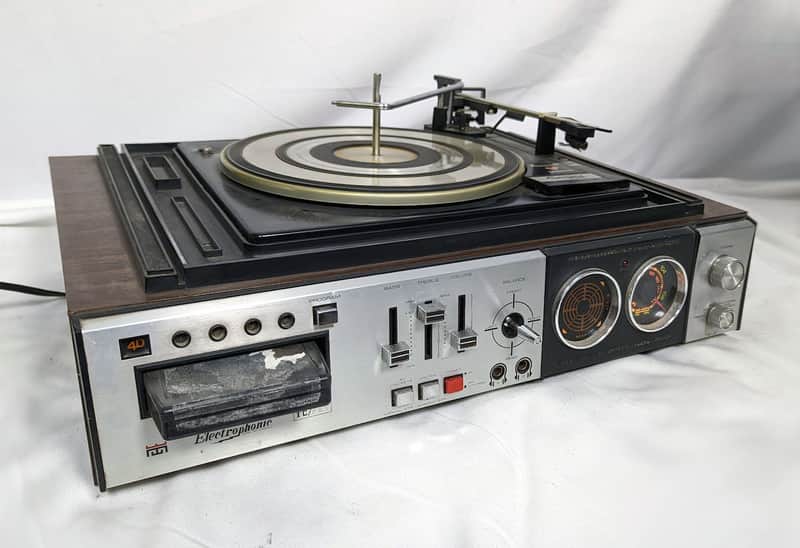 Morse Electrophonic AM FM Multiplex Stereo Receiver 8 Track Tape Player Vintage Tested image 1