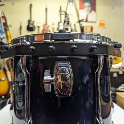 1990s Tama Rockstar Taiwan Midnight Blue Wrap 11 x 13" Tom - Looks & Sounds Excellent image 3