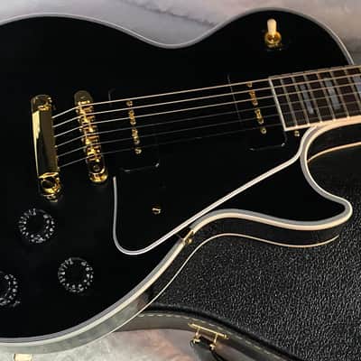NEW! Gibson Les Paul Custom - Dealer Select - P90 Pick-Ups - VOS Ebony Finish - Custom Shop M2M - Authorized Dealer - 9.7 lbs - G07008 image 1