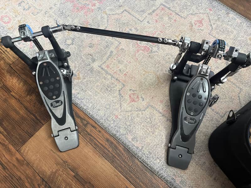 Pearl P2002C PowerShifter Eliminator Chain-Drive Double Bass Drum Pedal 2010s - Chrome / Black image 1