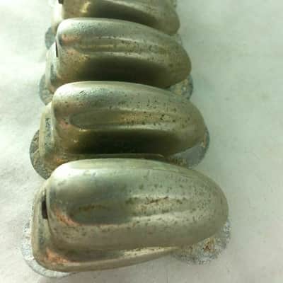 *Slingerland 6x Sound King Tom Drum Lugs Nickel Short Swivel Alum Washer 50s VG* image 2