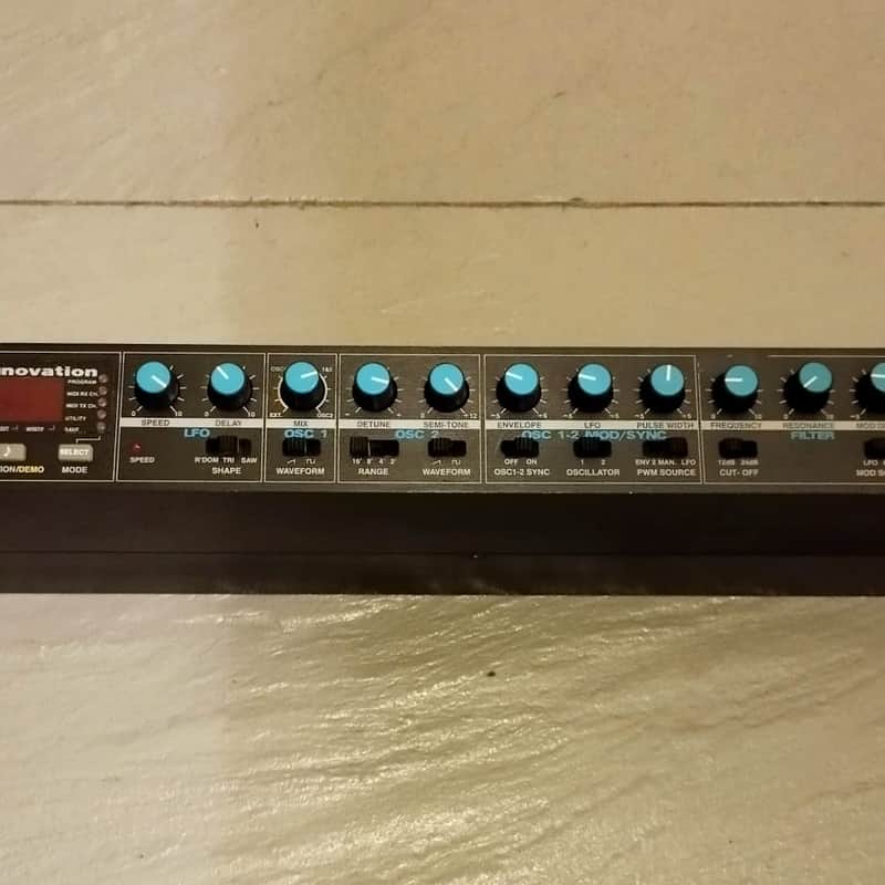 1990s Novation BassStation Rack Analogue Synthesizer Module Black