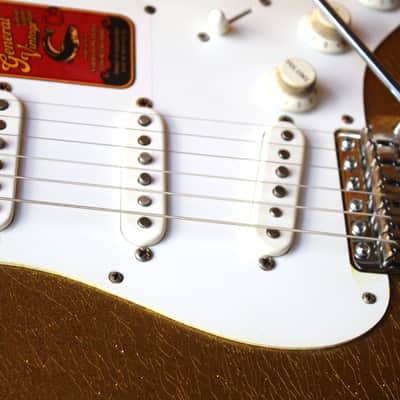 GVT "Double Cut Custom Special 1956 Gold Glitter Sparkle (Nitro Finish, Maple Neck)" HARDCASE,3, 41 KG image 8
