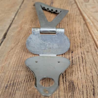 Gretsch 1940s 1950s Synchromatic Trapeze Tailpiece - Nickel image 6