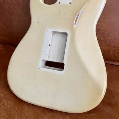 Golden Era Aged Guitars - Olympic White Strat Body image 8