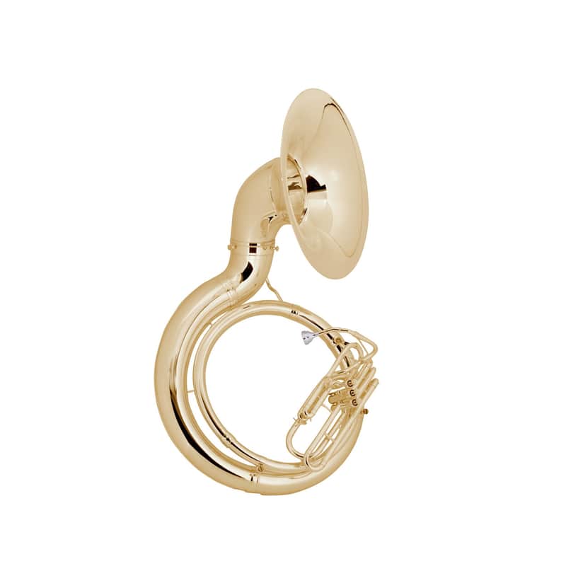King 2350W BBb Sousaphone with ABS Case Clear Lacquer image 1