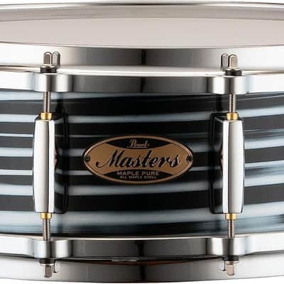 Pearl Masters Maple Pure Snare Drum - 5 x 14-inch - Black Oyster Swirl image 1