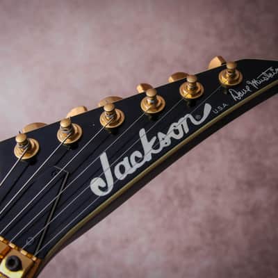JACKSON USA Signature Dave Mustaine King V Custom 33 of 150# "Black Metal Flake + Ebony" (1996) image 10