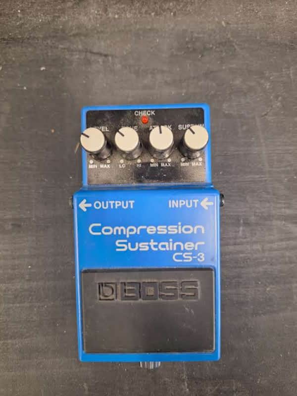 Boss CS-3 Compression Sustainer (Silver Label) 1997 - Present - Blue image 1