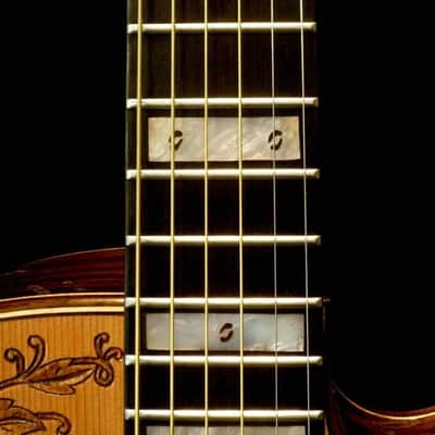 Blueberry Handmade Grand Concert Acoustic Guitar Music Motif image 2