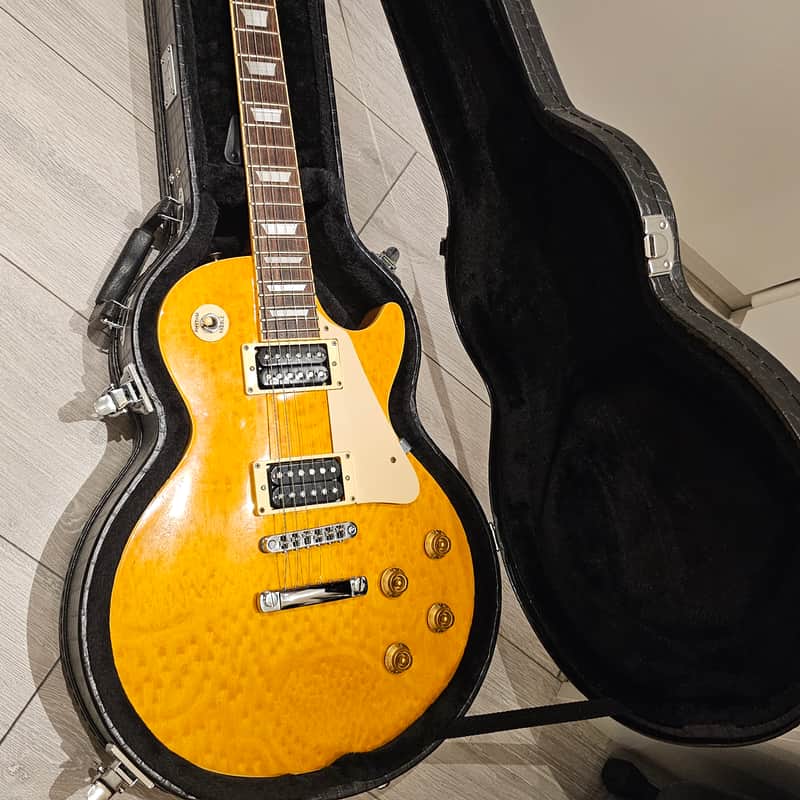 1994 Epiphone Les Paul yellow birds eye