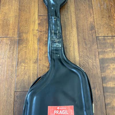Unknown Precision Jazz Bass Leather Gig Bag 1970's - Black Leather! Hand Made For A 1960 Precision Bass! RARE ! image 4