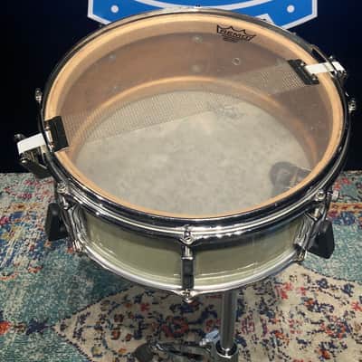 Leedy - 5.5x14" "Slingerleedy" No. 390 Shelley Manne Model Snare Drum 1958 - White Marine Pearl image 14