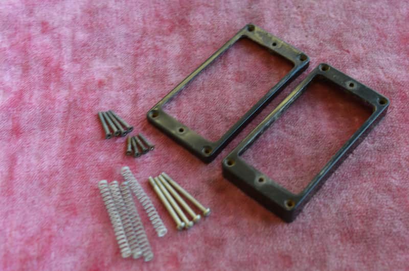 Vintage 1950's Gibson M-69 PAF Ring set w/ Screws & Springs FLAT BOTTOM Les Paul SG Custom Flying V image 1
