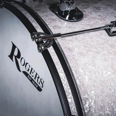Rogers Tower 3pc Drum Set White Marine Pearl image 4