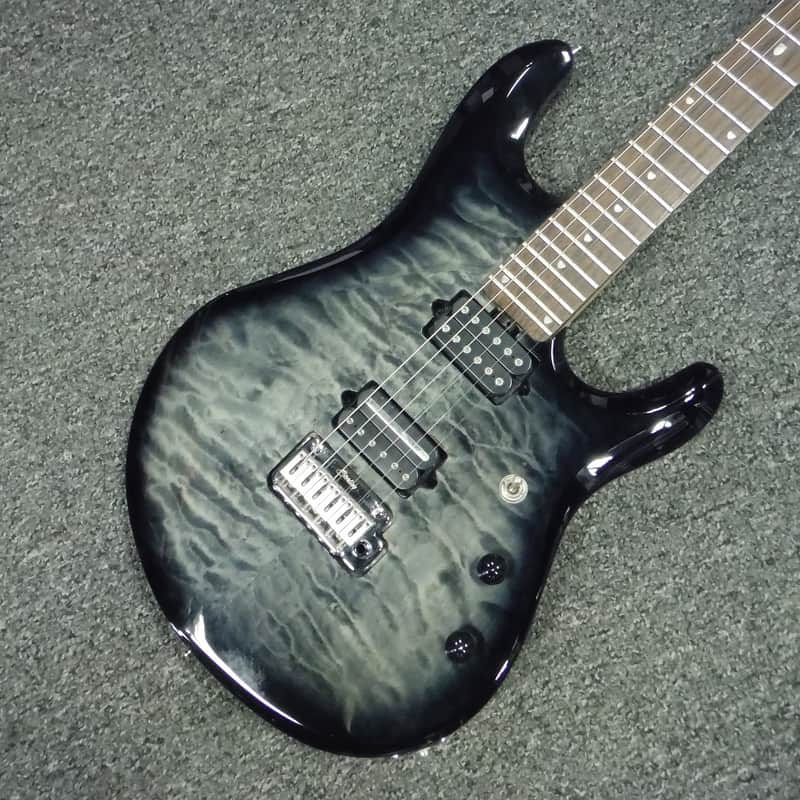 Sterling By Music Man JP100D John Petrucci Signature Series Electric Guitar  Trans Black image 1