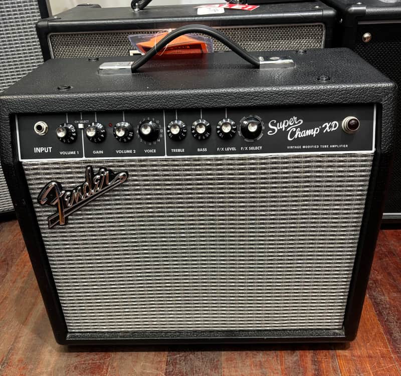Fender Super Champ XD with cover and pedal image 1