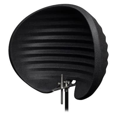 Aston Microphones Halo Reflection Filter (Black) with Reflection Filter Tripod Mic Stand Bundle image 2